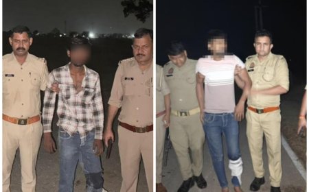 आगरा में दो और मुठभेड़ें: गोली लगने से घायल हुए लुटेरे और वाहन चोर, दोनों के साथी फरार