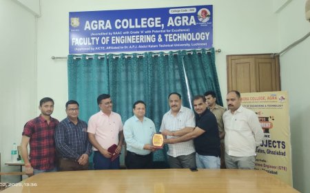 आगरा कॉलेज में सफलता की दस्तक: इंजीनियरिंग संकाय के तीन छात्रों का गाजियाबाद की कंपनी में चयन