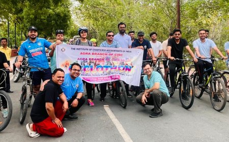 साइकिल की सवारी से संवरता स्वास्थ्य और सुधरता पर्यावरण, सीए इंस्टीट्यूट ने रैली से दिया संदेश