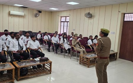 इंटर्नशिप में विधि छात्रों के लिए साइबर क्राइम, पीड़ित प्रतिकर और पर्यावरण संरक्षण पर हुआ संवाद