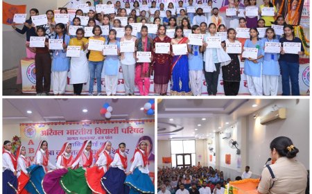 विद्यार्थी परिषद के छात्रा व्यक्तित्व विकास शिविर में बेटियों ने दिखाया हुनर, आत्मविश्वास और समर्पण