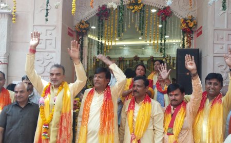 पूर्वमुखी श्री हनुमान मंदिर में प्राण प्रतिष्ठा महोत्सव, भक्ति और श्रद्धा से गूंजा संजय प्लेस क्षेत्र