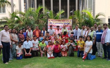 संस्कारों की पाठशाला: बाल संस्कार शिविर में सजी भारतीय संस्कृति की जीवंत झलक