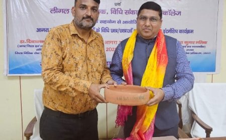 आगरा कॉलेज में इंटर्नशिप छात्रों ने जाना मानसिक स्वास्थ्य, लैंगिक न्याय और बाल अधिकारों का व्यावहारिक पक्ष