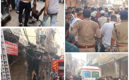 आगरा में बड़ा हादसा: चौबे जी के फाटक में दो सिलेंडर फटे, एक की मौत, पांच की हालत गंभीर