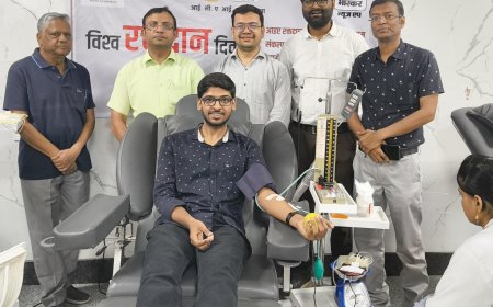 आईसीएआई आगरा ब्रांच के छात्रों ने रक्तदान शिविर में दिखाया उत्साह, अगला शिविर 29 जून को