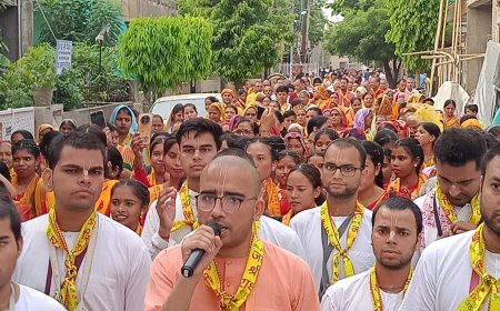 श्रीजगन्नाथ रथयात्रा के स्वागत में निकली हरिनाम संकीर्तन यात्रा, भक्तिभाव से सराबोर हुआ डिफेंस एस्टेट