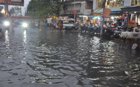 मानसून ने दी दस्तक: मूसलाधार बारिश से आगरा के कई क्षेत्र जलमग्न, सड़कों पर नदी के नजारे