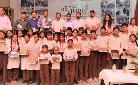 सीए स्थापना दिवस पर दिखी सेवा भावना: गौशाला में चारा, पक्षियों को दाना और बच्चों को मिली किताबें