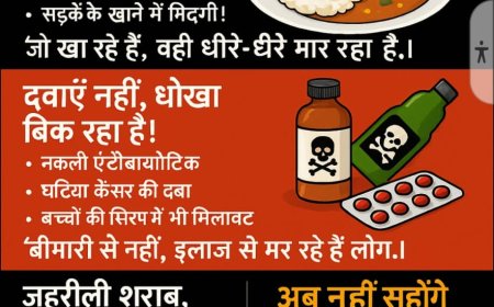 थाली में मिलावट का ज़हर और सिस्टम में सड़ांध, कौन बचाएगा भारत को?