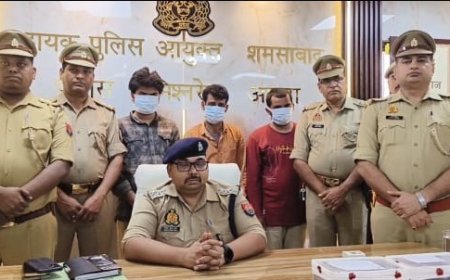 आगरा पुलिस की बड़ी कार्रवाई: तार चोर गैंग के तीन शातिर बदमाश गिरफ्तार, सामान भी बरामद