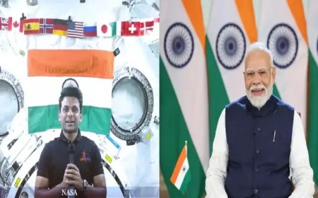 शुभांशु शुक्ला ने पीएम मोदी से कहा-अंतरिक्ष से भारत बहुत भव्य दिखता है