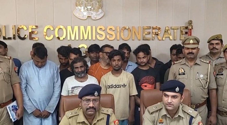 रकाबगंज में सट्टा अड्डे पर पुलिस का छापा: 14 सटोरिए गिरफ्तार, नगदी और पर्चियां बरामद