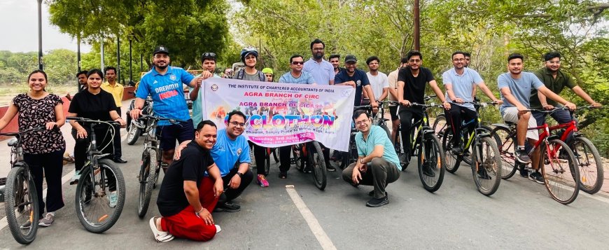 साइकिल की सवारी से संवरता स्वास्थ्य और सुधरता पर्यावरण, सीए इंस्टीट्यूट ने रैली से दिया संदेश