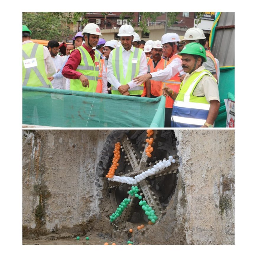 आगरा मेट्रो की टनल यात्रा पूरी, अब रफ्तार पकड़ेगी पटरी पर प्रगति