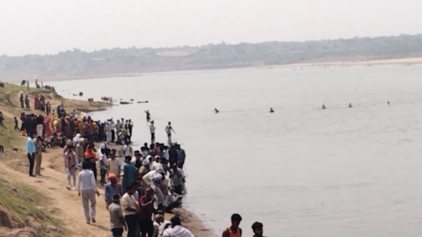 आगरा के बाह क्षेत्र में चंबल नदी में पशुओं को पानी पिलाती महिला को खींच ले गया मगरमच्छ