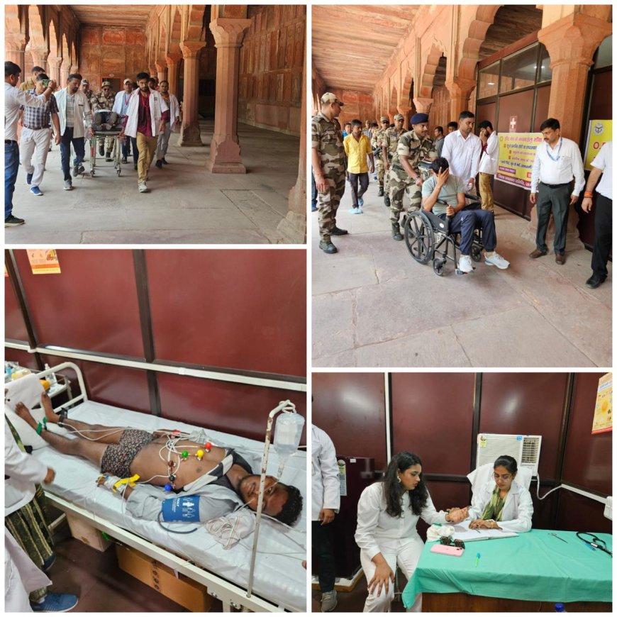 ताजमहल में हीटवेव अलर्ट: मॉकड्रिल में दिखाया कैसे बचाई जाएगी पर्यटकों की जान