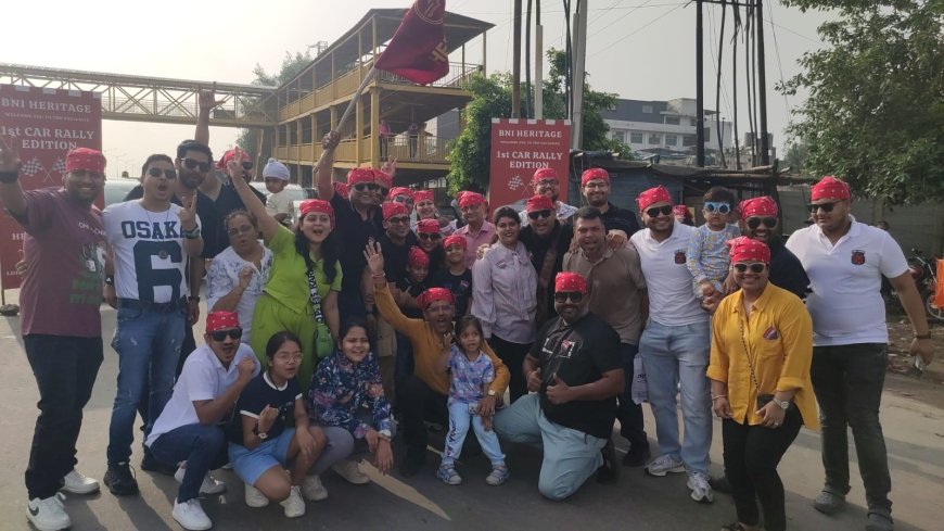 पहेलियों की राह से किले तक: बीएनआई हेरिटेज की कार रैली बनी रोमांच और दिमागी दौड़ का संगम