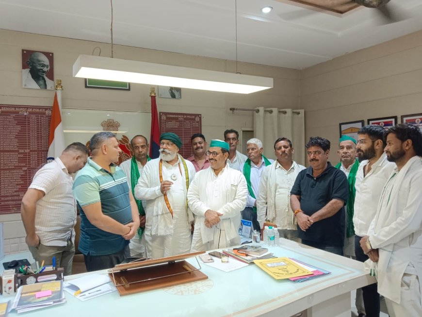 मदरा के मुद्दे पर भाकियू का चक्का जाम पुलिस आयुक्त के दखल के बाद टल गया