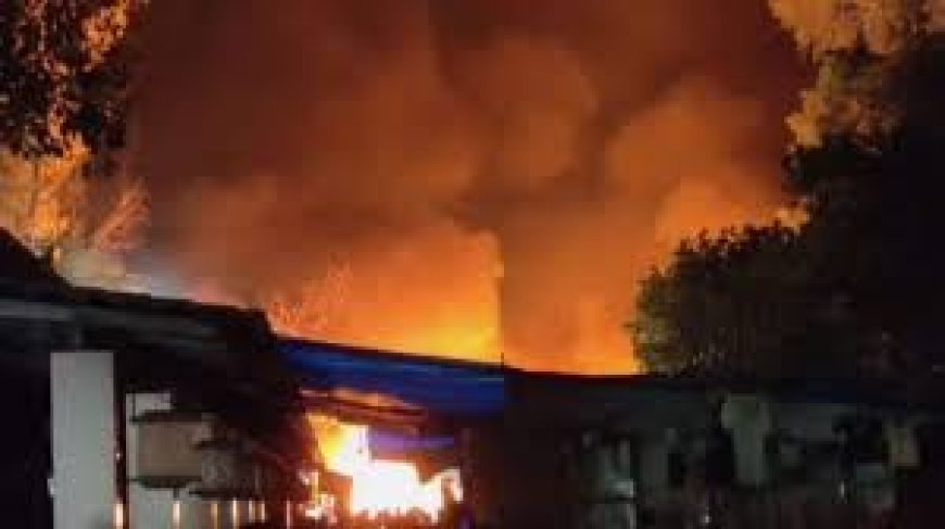 दिल्ली के मोतीनगर के बेंक्वेट हाल में भीषण आग से अफरातफरी