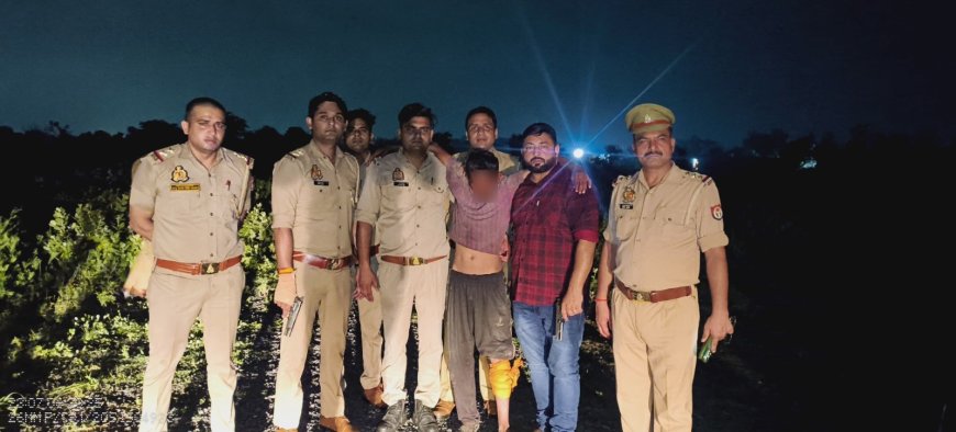 बच्चे से कुकर्म करने वाले को आगरा पुलिस ने लंगड़ा कर दिया, मुठभेड़ में लगी गोली