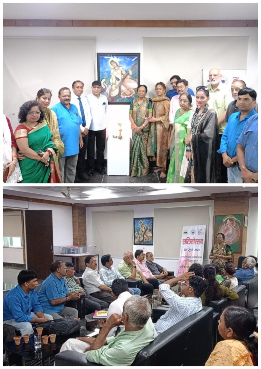 कला और कविता की सतरंगी संगत में बही आत्मा: कला संवाद में झलकी चित्रांजलि की भावधारा