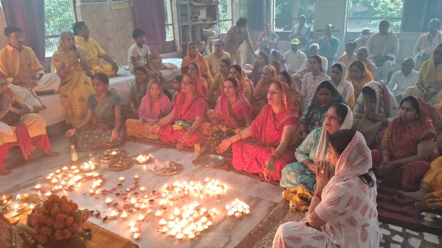 शास्त्रीपुरम से मानस नगर तक ज्योति कलश यात्रा का भव्य स्वागत, दीपयज्ञ के साथ विश्राम