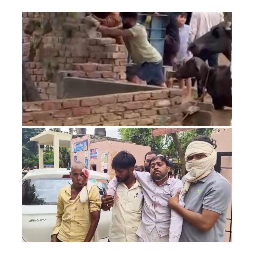 आगरा के बडोदरा खुर्द में जमीन लेकर दो पक्षों में गांव में खूनी संघर्ष, कई घायल