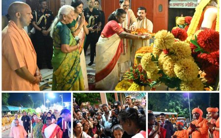 गोरखनाथ मंदिर पहुंच राष्ट्रपति मुर्मु ने किया दर्शन-पूजन, भव्य स्वागत हुआ