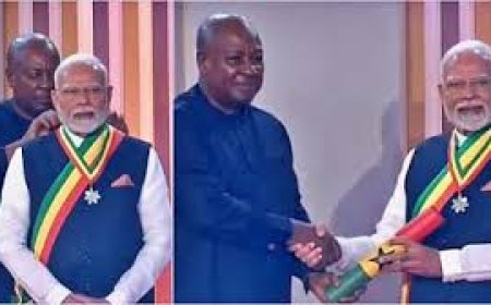 पीएम मोदी को घाना का सर्वोच्च सम्मान, कई अहम समझौते भी किए