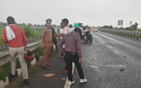 धड़ से अलग हुए दोनों पैर: तेज़ रफ्तार ट्रक ने बाइक सवार को मारी टक्कर, दूर तक घसीटता ले गया