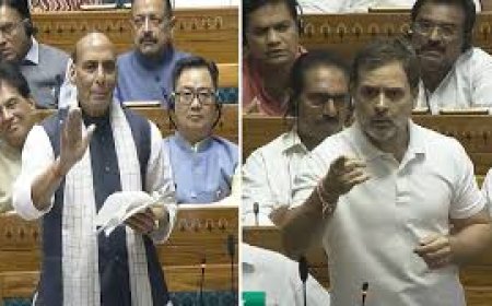 राजनाथ सिंह को भाषण के बीच अचानक राहुल गांधी ने पूछा, आपने युद्ध रोका क्यों?