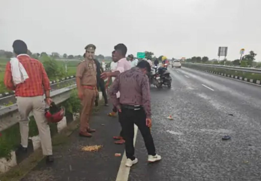 धड़ से अलग हुए दोनों पैर: तेज़ रफ्तार ट्रक ने बाइक सवार को मारी टक्कर, दूर तक घसीटता ले गया
