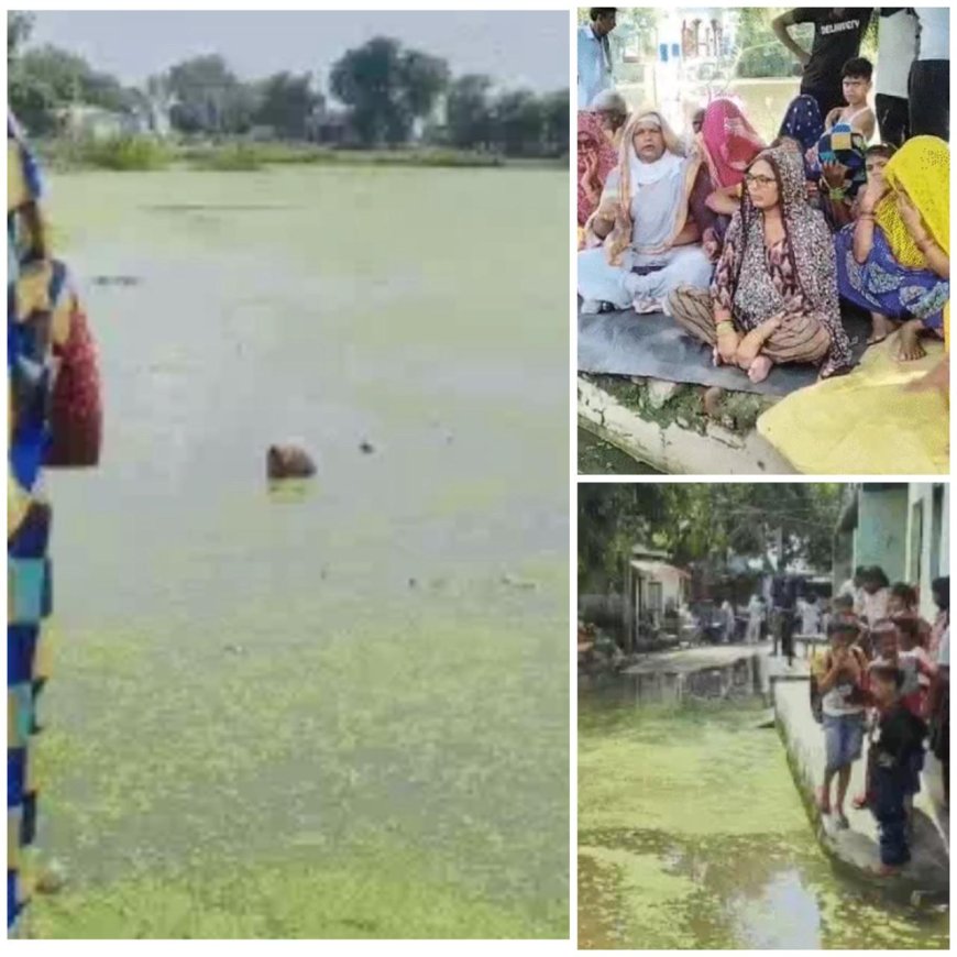 जल में डूब जाएं या सुनवाई होगी?: मनखेड़ा में जलभराव से त्रस्त महिला ने दी जल समाधि की चेतावनी