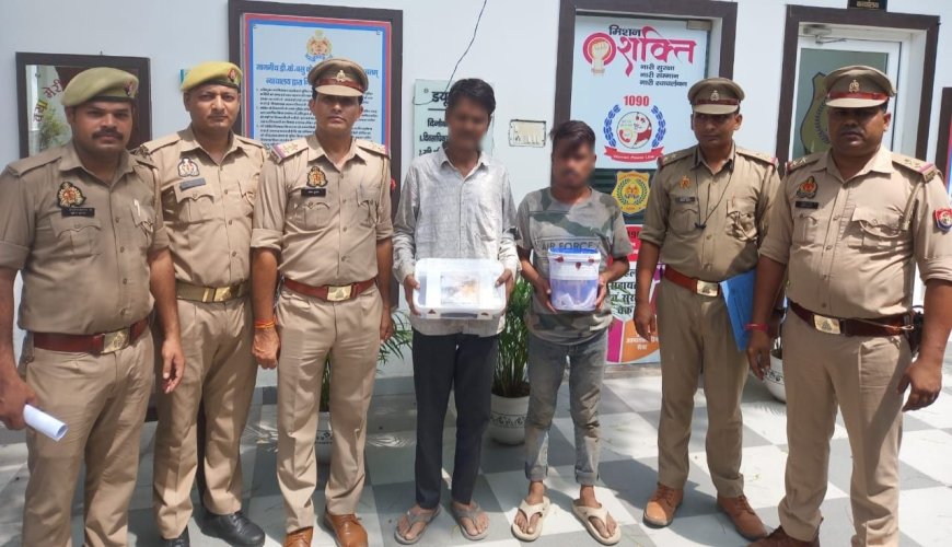 आगरा के मंदिर में मूर्ति चोरी का पुलिस ने 12 घंटे में किया खुलासा, दोनों चोर दबोचे