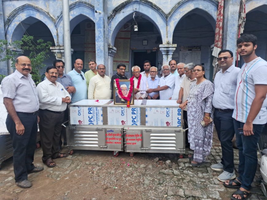 आगरा की श्री क्षेत्र बजाजा कमेटी को दान में मिला 21वां एसी ताबूत