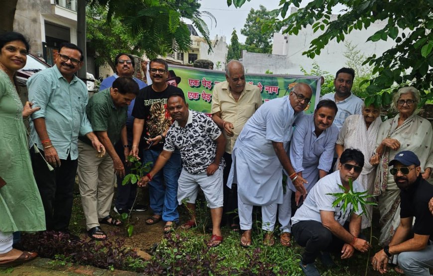एक वृक्ष बुजुर्गों के नाम-एक वृक्ष शहीदों के नामः पंजाबी सभा का पर्यावरण बचाओ अभियान जारी