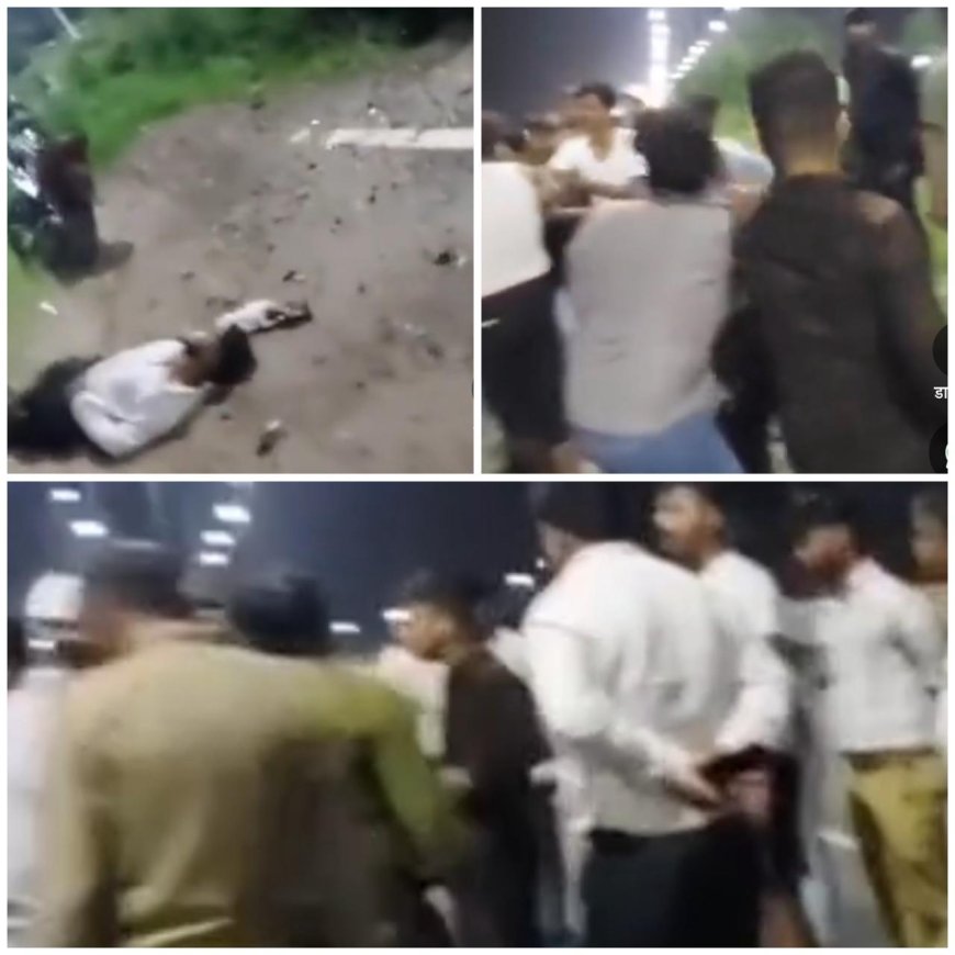 आगरा में इनर रिंग रोड पर कार ने दो बाइकों को मारी टक्कर, पांच घायल, भीड़ ने कार सवारों को पीटा