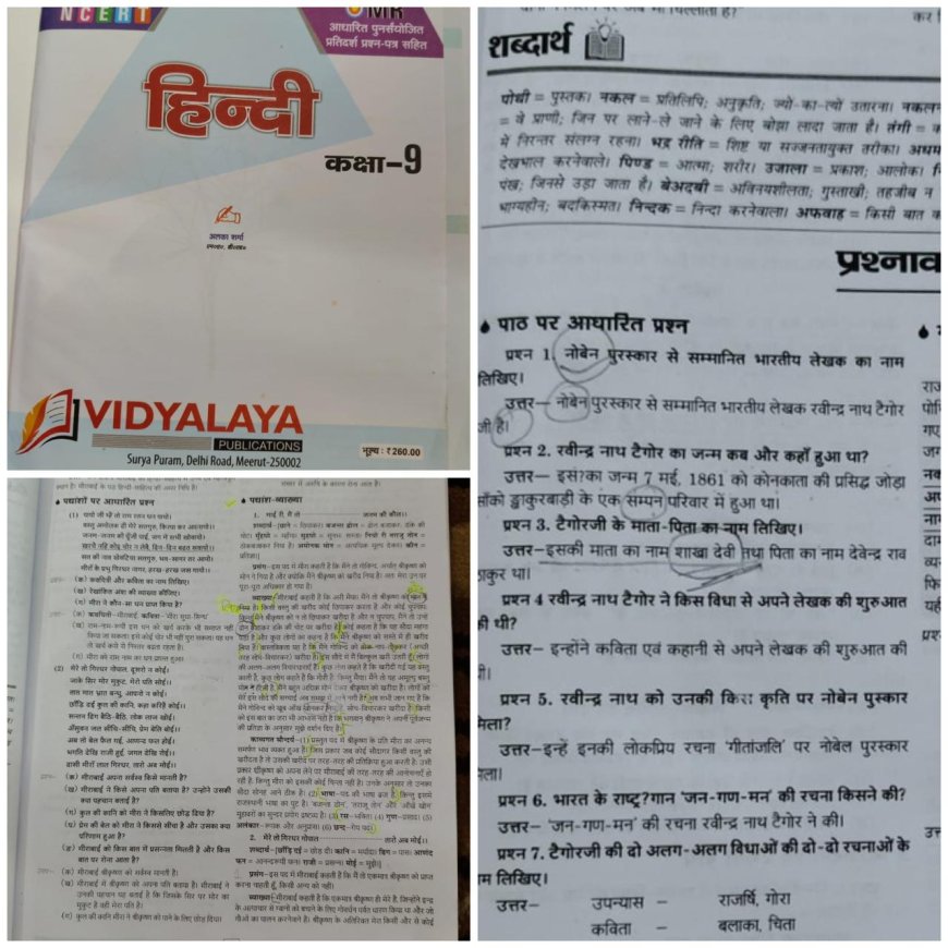 एनसीईआरटी की हिंदी किताब में ढेरों गलतियां: टैगोर की मां का नाम बदला, जय प्नकाश नारायण बने 'अग्रवाल'