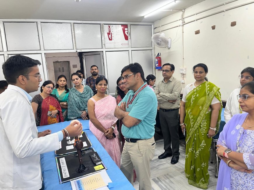 एसएन मेडिकल कॉलेज के छात्रों ने शरीर संरचना मॉडल प्रतियोगिता में दिखाया वैज्ञानिक कौशल