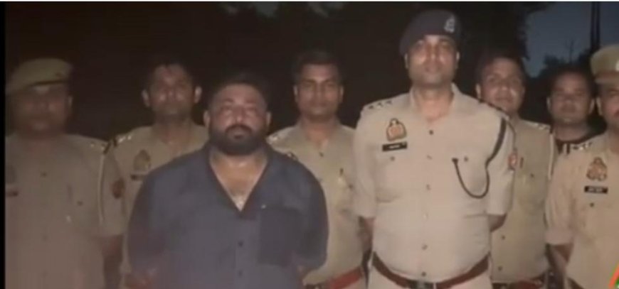 आगरा में देर रात पुलिस मुठभेड़: दो बदमाश गिरफ्तार, एक गोली लगने से घायल