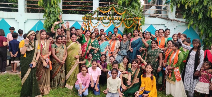 सेवा भारती के तीजोत्सव में छाई मल्हार की बहार, तीज क्वीन बनीं निक्की निगम