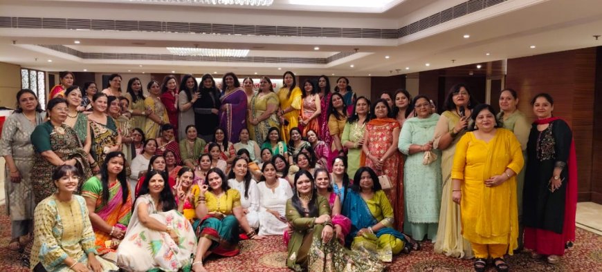 स्पर्श चैरिटी क्लब का अधिष्ठापन और तीज उत्सव, राधा-कृष्ण थीम में रची रंगारंग छटा