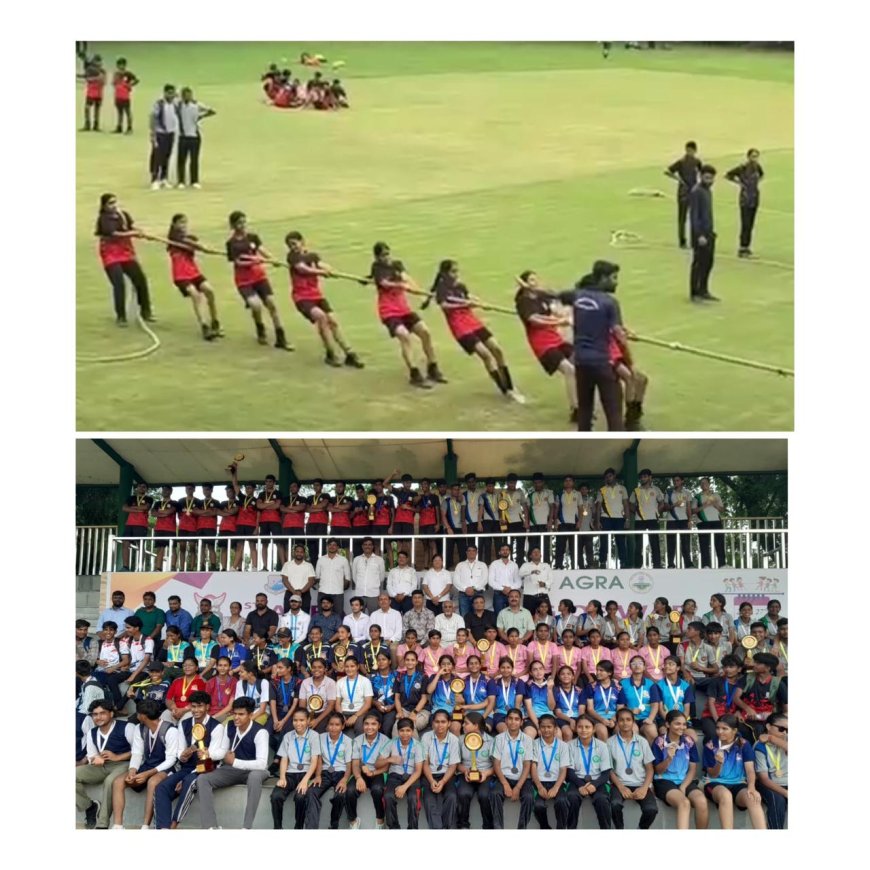 आगरा में रस्साकशी प्रतियोगिता: 750 खिलाड़ियों ने दिखाया दम, प्राचीन खेल को फिर मिला मंच