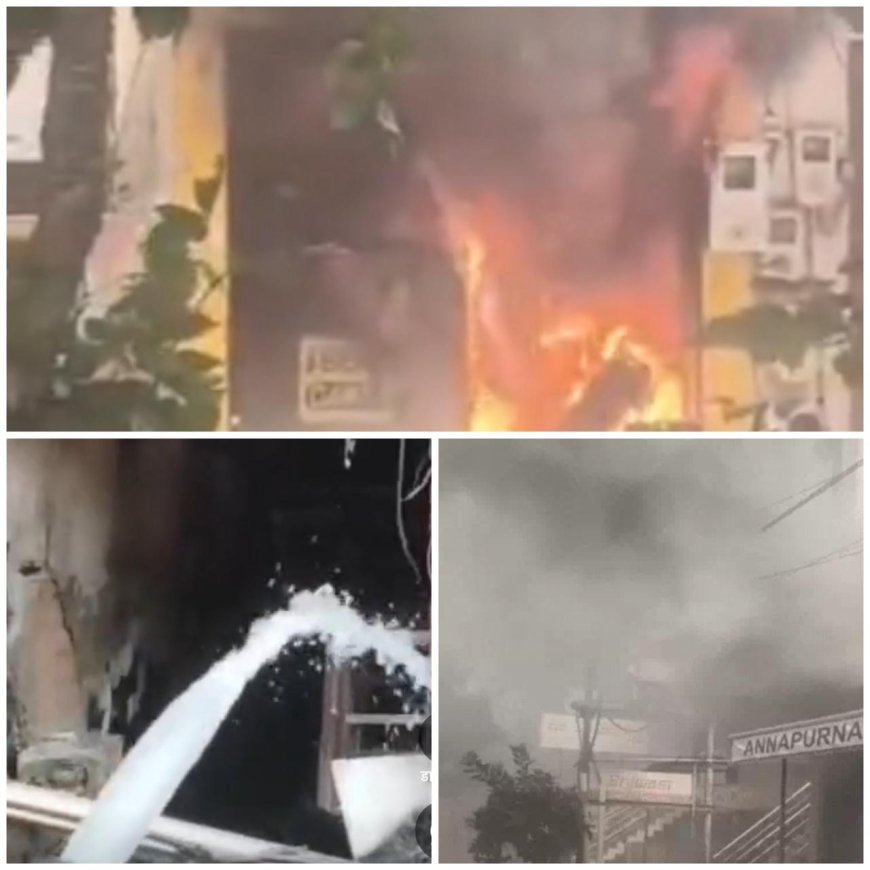 आगरा में सिकंदरा क्षेत्र की बेकरी में लगी भीषण आग, दमकल की मदद से पाया गया काबू