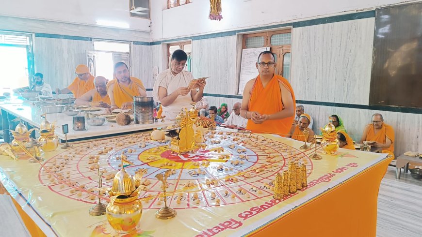 कलाकुंज जैन मंदिर में शांतिनाथ महामंडल विधान का आयोजन, भक्तों ने भावपूर्वक की अर्घ्य अर्पण क्रियाएं