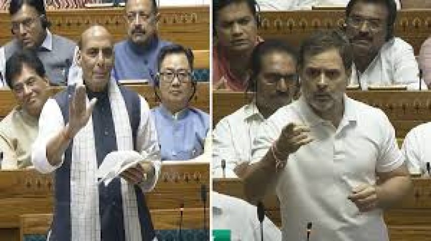 राजनाथ सिंह को भाषण के बीच अचानक राहुल गांधी ने पूछा, आपने युद्ध रोका क्यों?