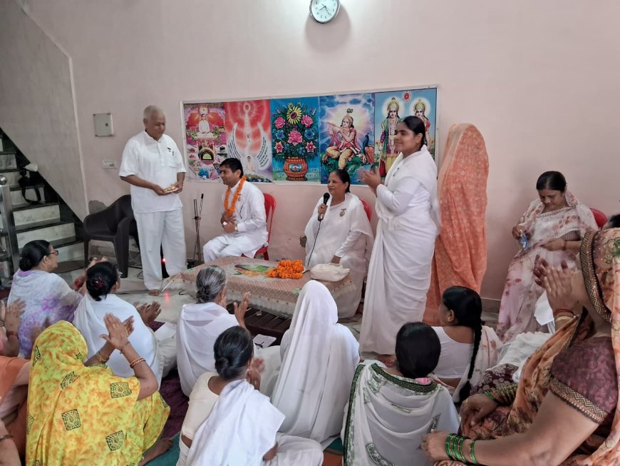आगरा में ब्रह्माकुमारी विवि की कलाकुंज शाखा में आध्यात्मिक ऊर्जा से सराबोर रही धर्मसभा