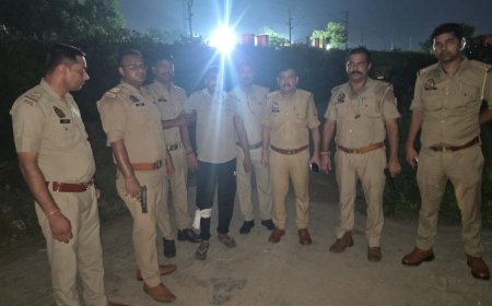 आगराः 24 घंटे में लूट का खुलासाः पुलिस मुठभेड़ में तीन अपराधी गिरफ्तार, एक को गोली लगी