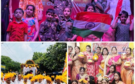 कान्हा के जन्म के बाद आगरा में निकाली गई शोभायात्रा, अतिथिवन में मना नंदोत्सव, सांस्कृतिक संध्या